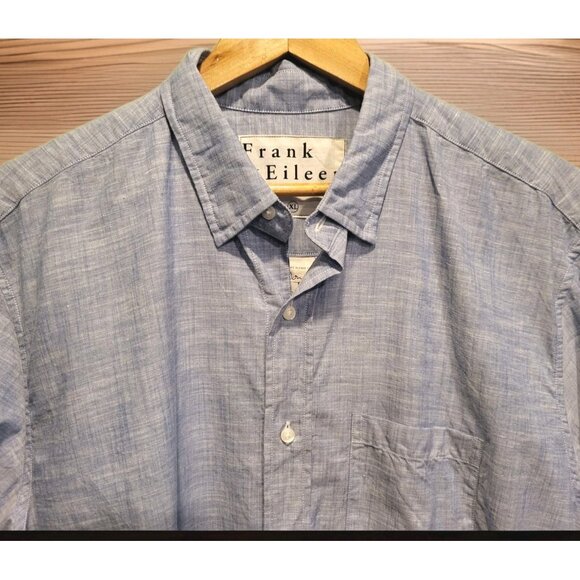New Frank And Eileen The Don Blue Lightweight Long Sleeve Button Up Shirt XL - Picture 2 of 10